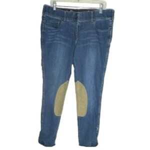 GOODE RIDER Equestrian Jeans with Suede Knee Patches Women's Size 36L